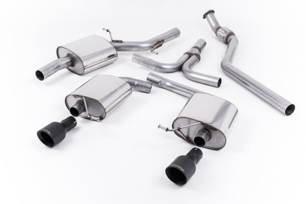 Milltek Exhaust System Cerakote Black Tips - 08-12 Audi A5 2.0 TFSI