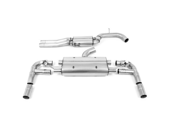 Milltek Exhaust System Cerakote Black Tips - 17+ Audi RS3 8V Saloon / Sedan 400PS (MQB)