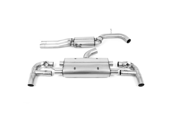 Milltek Exhaust System Cerakote Black Tips - 17+ Audi RS3 8V Sportback 400PS (MQB / Facelift only)