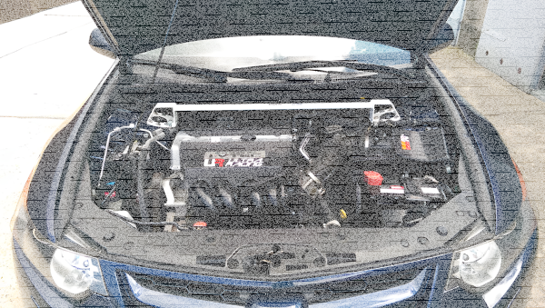 Ultra Racing Front Upper Strut Bar 2-Point - 08-12 Honda Accord (CP2) 2.0/2.4/3.5 V6 (2WD) / 10-15 Honda Crosstour 2.4 (2WD)