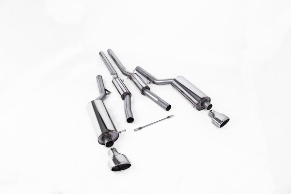 Milltek Auspuffanlage Polished Tips - 02-04 Audi RS6 C5 V8 Bi-Turbo Limousine & Avant