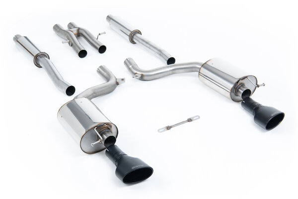 Milltek Exhaust System Cerakote Black Tips - 08-10 Audi RS6 C5 5.0 V10 Bi-Turbo Quattro