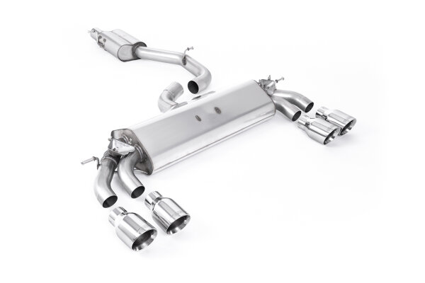 Milltek Exhaust System Polished Tips - 19-20 Audi S3 8V.2 2.0 TFSI 3-Door Quattro (GPF Models only)