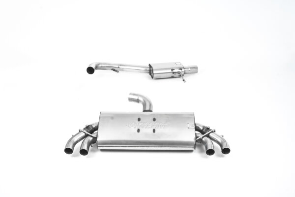 Milltek Exhaust System Cerakote Black Tips Oval - 19-20 Audi S3 8V.2 2.0 TFSI Sportback Quattro (GPF Models only)