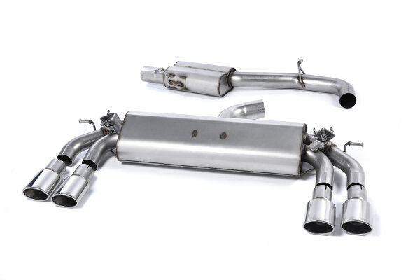 Milltek Exhaust System Polished Tips Oval - 13-18 Audi S3 8V/8V.2 2.0 TFSI Sportback Quattro (Non-GPF Models only)