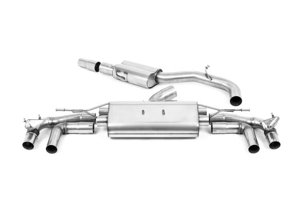 Milltek Exhaust System Carbon Tips - 20+ Audi S3 8Y 2.0TFSI Sportback Quattro 310PS (OPF/GPF Models only)