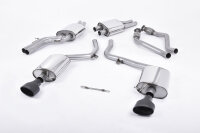 Milltek Exhaust System Cerakote Black Tips Oval - 09-12...