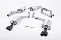 Milltek Exhaust System Cerakote Black Tips - 09-12 Audi S4 B8 3.0 Supercharged V6 / 10-11 Audi S5 B8 3.0 TFSI Sportback