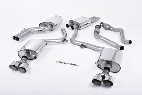 Milltek Auspuffanlage Polished Tips - 12-16 Audi S4 B8.5 3.0 Supercharged V6 / 12-16 Audi S5 B8.5 3.0 TFSI Sportback