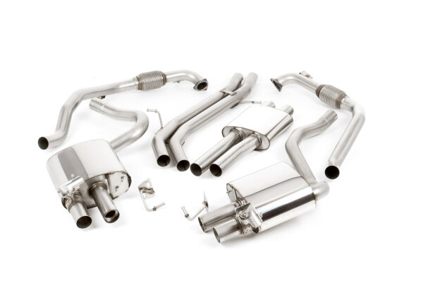 Milltek Exhaust System Cerakote Black Tips - 17+ Audi S5 B9 3.0T V6 Coupé (Sport-Differential Models only / without Brace Bars)