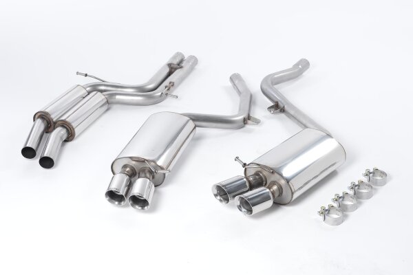 Milltek Auspuffanlage Polished Tips - 07-11 Audi S5 B8 4.2 V8 Coupé (manuell)