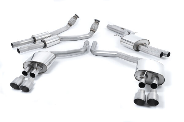 Milltek Exhaust System Titanium Tips - 12-18 Audi S6 C7 4.0 TFSI Quattro / 12-18 Audi S7 4.0 TFSI Sportback Quattro S tronic