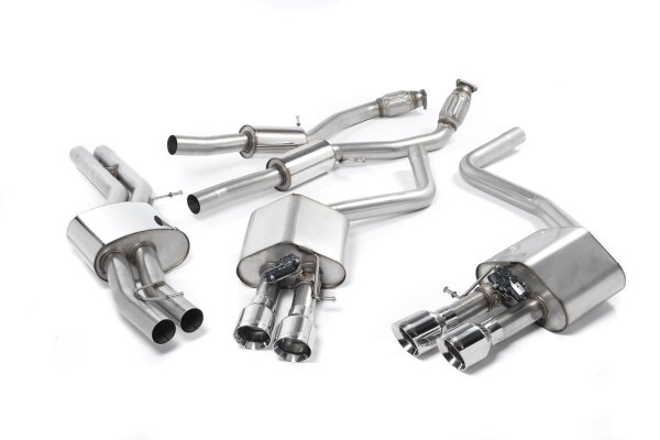 Milltek Exhaust System Polished Tips - 13-18 Audi S8 D4 4.0 TFSI Quattro Tiptronic