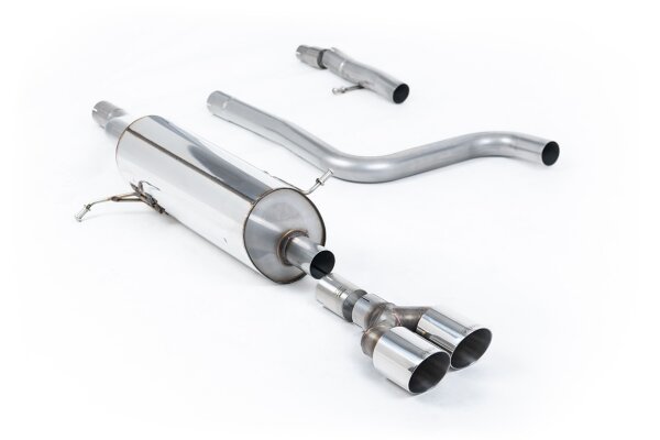 Milltek Exhaust System Polished Tips Twin - 20+ Ford Fiesta MK8 1.0T EcoBoost ST-Line 3&5-Door (155PS Hybrid and OPF/GPF Models only)