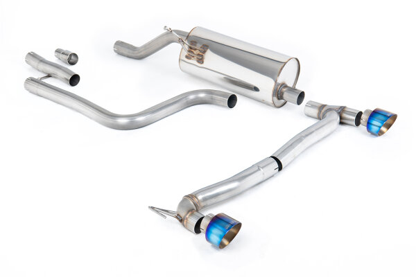 Milltek Exhaust System Burnt Titanium Tips - 20+ Ford Fiesta MK8 1.0T EcoBoost ST-Line 3&5-Door (155PS Hybrid and OPF/GPF / Maxton Diffusor Models only)