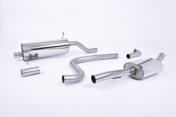 Milltek Auspuffanlage Burnt Titanium Tips - 17-19 Ford Fiesta MK8 1.0T EcoBoost ST-Line 3&5-Türer (nur Modelle ohne OPF/GPF)