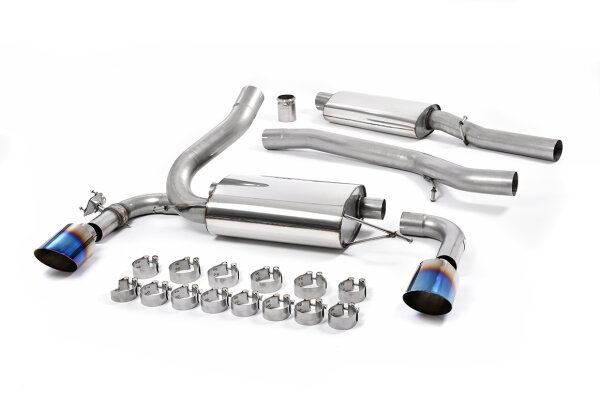 Milltek Auspuffanlage Burnt Titanium Tips - 16-18 Ford Focus MK3 RS 2.3 EcoBoost 4WD 5-Türer Hatchback