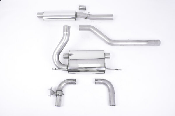 Milltek Exhaust System Carbon Tips - 16-18 Ford Focus MK3 RS 2.3 EcoBoost 4WD 5-Door Hatchback