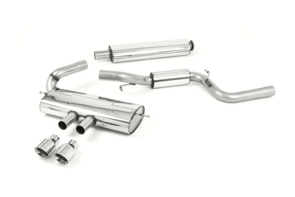 Milltek Exhaust System Polished Tips - 12-18 Ford Focus MK3 ST 2.0 EcoBoost 5-Door Hatchback