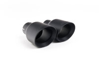 Milltek Exhaust System Ceramic Black Tips - 19+ Ford Focus MK4 ST 2.3 EcoBoost Estate (OPF/GPF Models only)