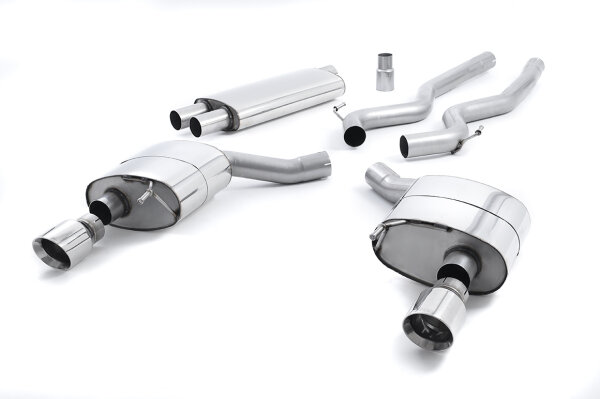 Milltek Exhaust System Polished Tips - 15-18 Ford Mustang 2.3 EcoBoost (S550 Fastback) / 24+ Ford Mustang 2.3 EcoBoost (S650 Fastback)