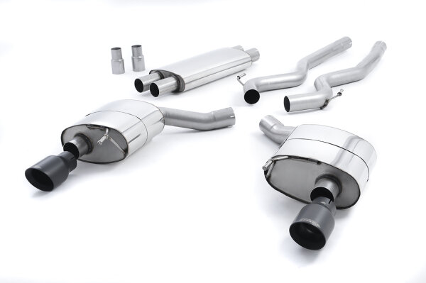 Milltek Exhaust System Cerakote Black Tips - 15-18 Ford Mustang 5.0 GT V8 (Fastback)