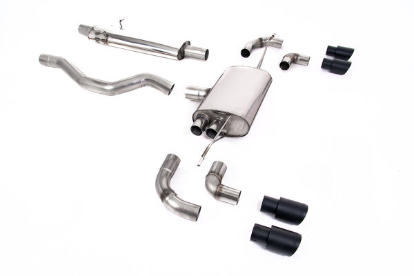 Milltek Exhaust System Cerakote Black Tips - 20+ Land Rover Range Rover Defender 110 2.0 I4 P300/P400e