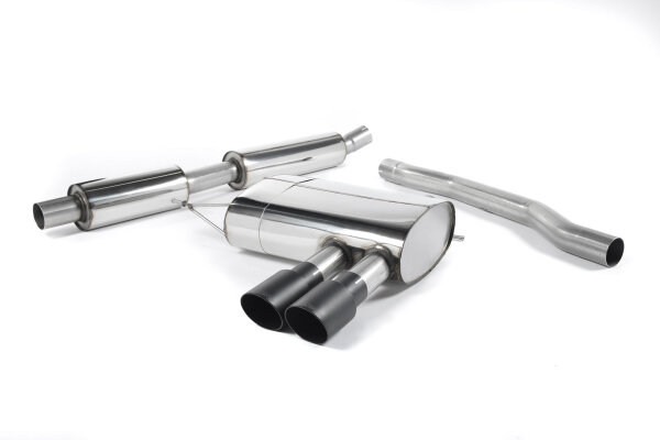 Milltek Exhaust System Cerakote Black Tips - 14-18 Mini Cooper S F56 2.0T (Pre-LCI Models only)