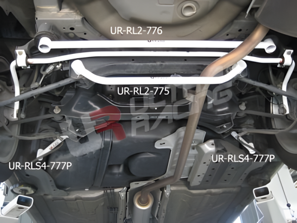 Ultra Racing Rear Lower Bar 2-Point - 08-12 Honda Accord (CP2) 2.0/2.4 (2WD) / 10-15 Honda Crosstour 2.4 (2WD)