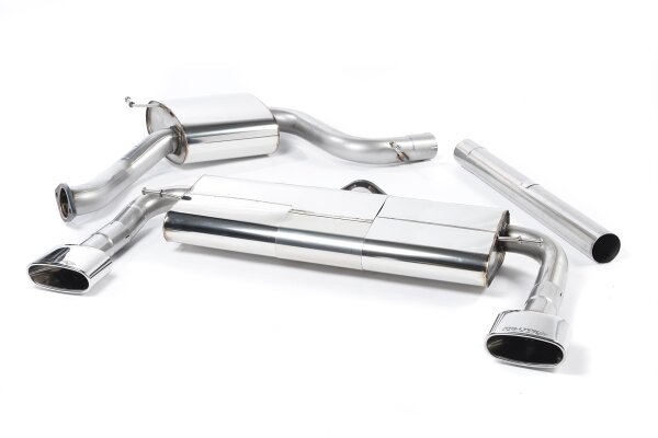 Milltek Exhaust System Polished Tips Oval - 14-17 Seat Leon Cupra 280/290 2.0TSI (Non-OPF/GPF Models only)