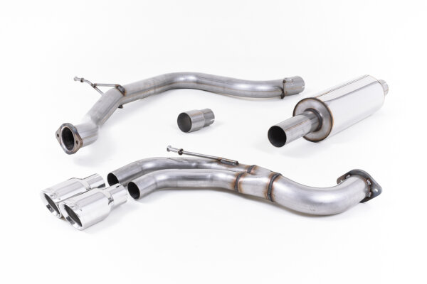 Milltek Exhaust System Polished Tips - 13-20 Seat Leon FR 2.0TDI 184PS SC and 5-Door (manual / DSG Tranismission)