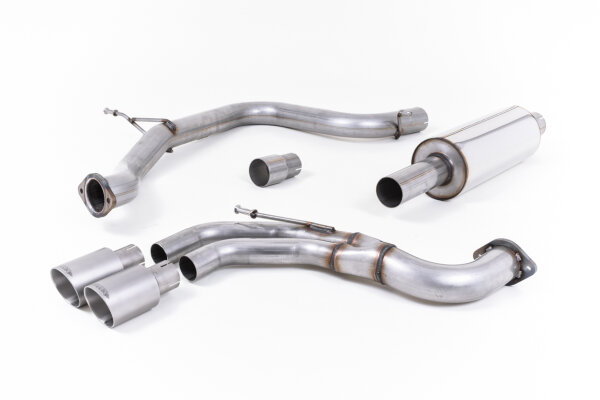 Milltek Exhaust System Titanium Tips - 13-20 Seat Leon FR 2.0TDI 184PS SC and 5-Door (manual / DSG Tranismission)