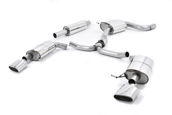 Milltek Exhaust System Polished Tips Oval - 15-19 Seat Leon ST Cupra 280/290 2.0TSI (Non-OPF/GPF Models only)