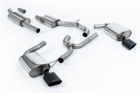 Milltek Exhaust System Cerakote Black Tips Oval - 17-18 Seat Leon ST Cupra 300 (4x4) Estate (Non-OPF/GPF Models only)