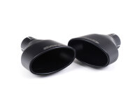 Milltek Exhaust System Cerakote Black Tips Oval - 17-18 Seat Leon ST Cupra 300 (4x4) Estate (Non-OPF/GPF Models only)