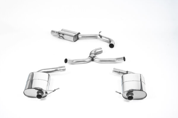 Milltek Exhaust System Cerakote Black Tips Oval - 19-20 Seat Leon ST Cupra 300 (4x4) Estate (OPF/GPF Models only)