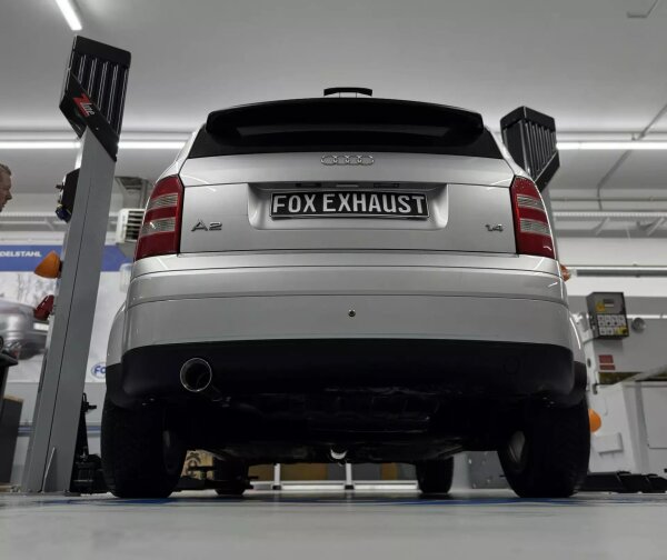FOX Front Silencer + Final Silencer 1x80 Typ 25 - Audi A2 1.2 TDI 21L Tank