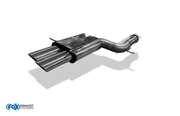 FOX Final Silencer 90 mm 2x106x71 Typ 32 - Audi RS4 B5