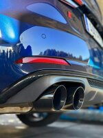 FOX Endschalldämpfer mit Abgasklappen, Mittelschalldämpfer und Vorschalldämpfer 2x100 Typ 25 - 16+ Audi S4/S5 B9