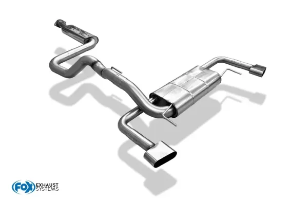 FOX Final Silencer + Front Silencer with invisible tailpipes (exhaust gas flows from the original tailpipes) - 12+ Opel Astra J OPC