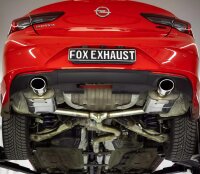 FOX Endschalldämpfer + Vorschalldämpfer 115x85...