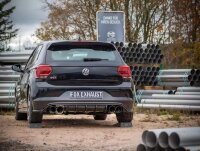 FOX Endschalldämpfer 2x100 Typ 25 schwarz emailliert - 17+ VW Polo GTI AW1