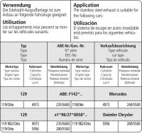 Bastuck Front silencer - Mercedes SL (R129)