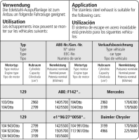 Bastuck Adapterrohre für Montage Komplettanlage auf Serie - Mercedes SL (R129) 6/8-Zylinder