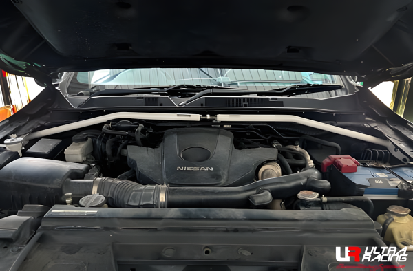 Ultra Racing Front Upper Strut Bar 2-Point (adjustable) - 20+ Nissan Navarna D23 2.5D (4WD) Facelift