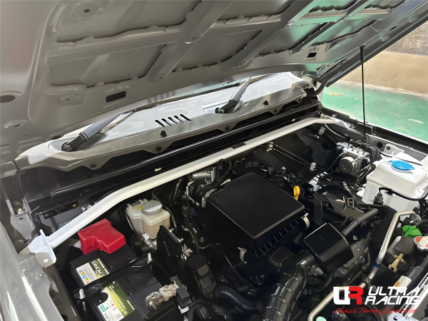 Ultra Racing Front Upper Strut Bar 2-Point - 18+ Suzuki Jimny JB64W/JB74W (4WD)