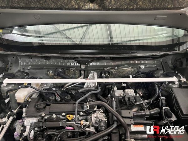 Ultra Racing Front Upper Strut Bar 2-Point - 22+ Toyota Sienta (XP210) 1.5 Hybrid (2WD)