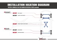 Hardrace Middle Lower Bar 4-Point - 22+ Toyota Corolla GR GZEA14