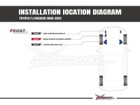 Hardrace Versatz Kit Stabilisator vorn - 09-22 Toyota FJ Cruiser