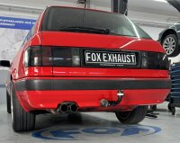 FOX Front Silencer + Final Silencer 2x70 Typ 10 - Audi 80...